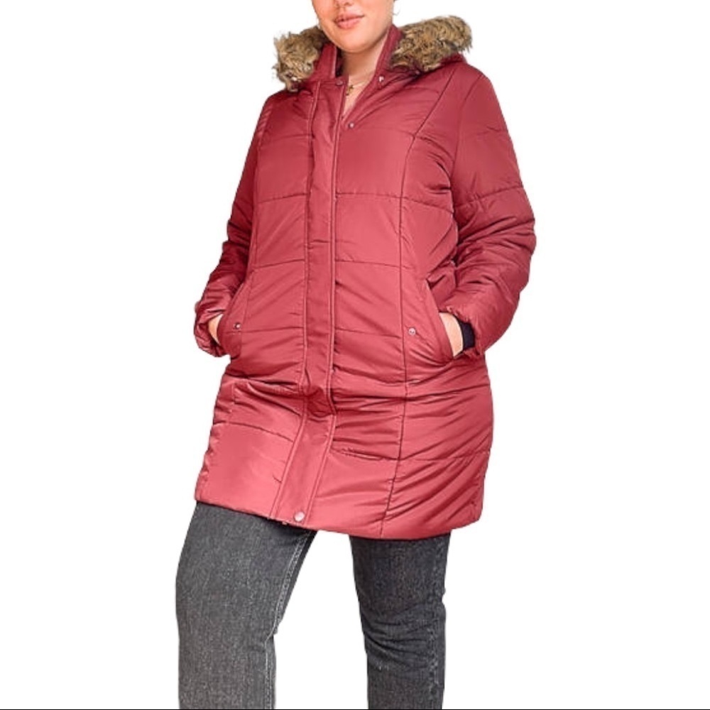 ASOS (Junarose) Faux fur trim parka NWT - Picture 8 of 17